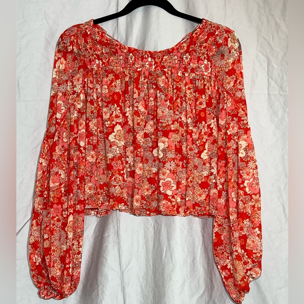 FREE PEOPLE Up For Anything Top in Cherry Combo
